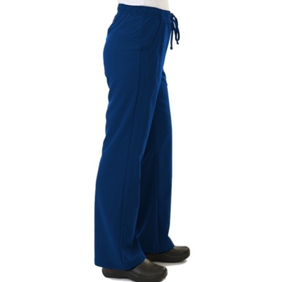 EXCEL Navy Blue Scrub Pants, Size Large Petite - Picture 1 of 8
